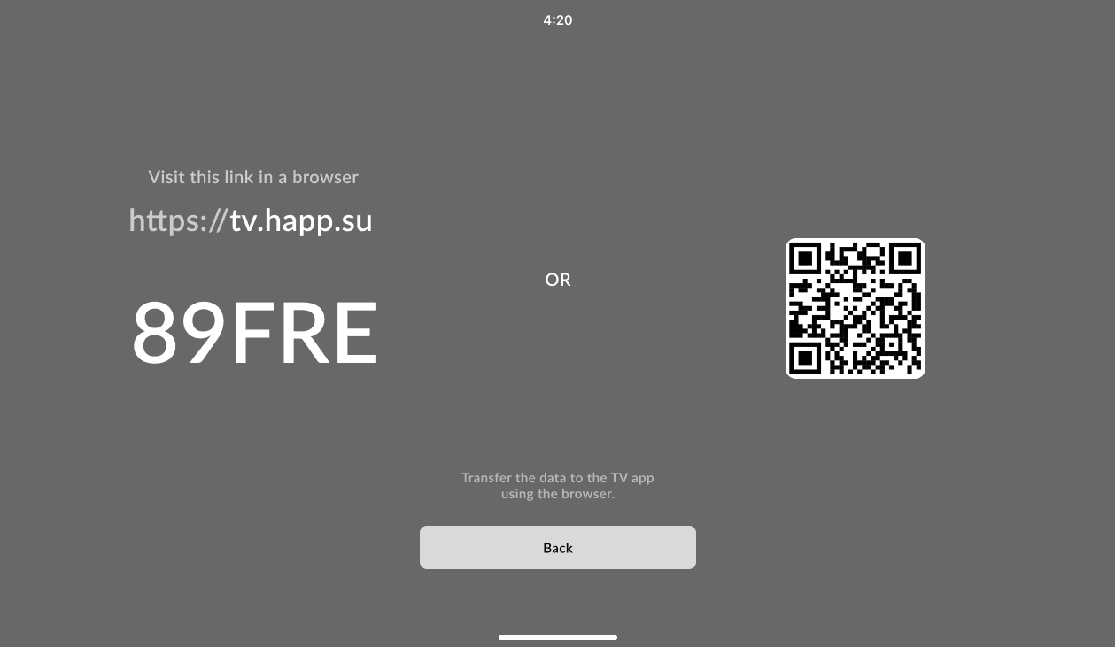 Установка Happ на Apple TV